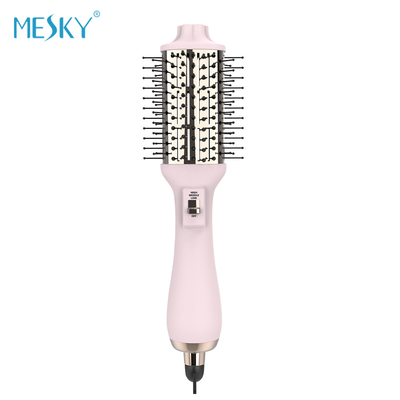 MESKY One Step Oval Mini Handle Rotating Hair Brush Dryer Untuk Rambut Pendek