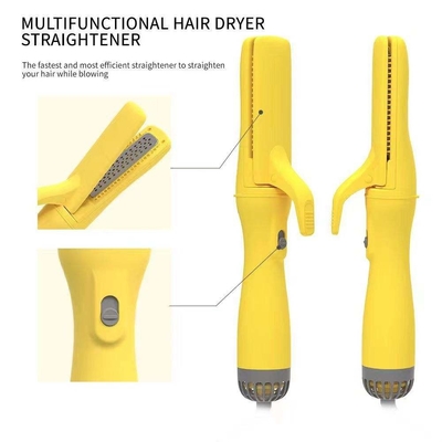 Hair Blow Dryer Airflow Ionic Titanium Flat Iron Plates Pelurus Rambut Styler Blowout Straight Shot Blow Drying