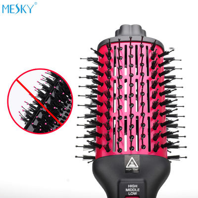MESKY One Step Oval Mini Handle Rotating Hair Brush Dryer Untuk Rambut Pendek