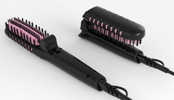 5 Tingkat Panas Frizz Free PTC Pemanasan Ionic Hair Straightener Brush 180-230C