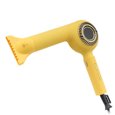 Pengering Rambut Kuning 1600W Bldc Microfilter diffuser nozzle pengering rambut