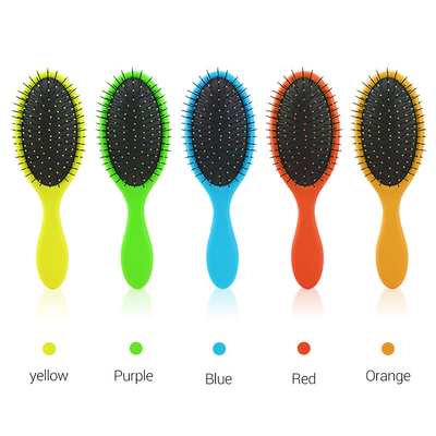 Detangling Hair Straightener Brush Ventilasi Dayung Plastik ABS Untuk Wanita