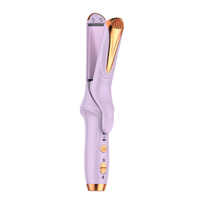 Curling Rambut Portable 2 In 1 Hair Straightener Dan Curler Led Suhu Wireless Keramik Perawatan Rambut Dan Styling Besi