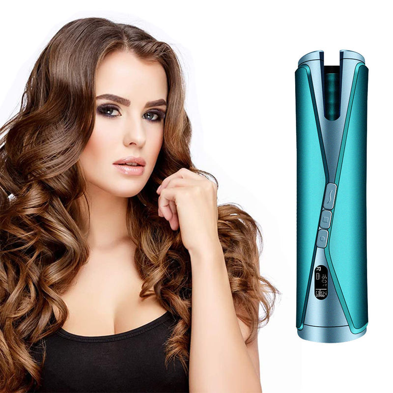 Alat Rambut Nirkabel Keramik 5200mAh Satu tombol Setrika Pengeriting Tanpa Kabel Tanpa Kabel